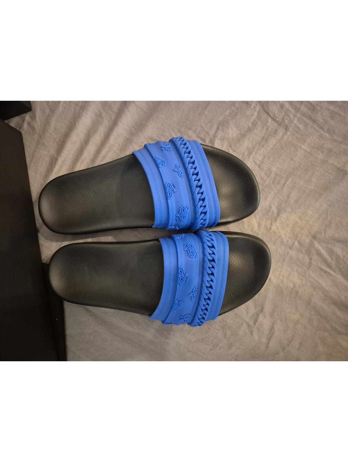 Amiri Bandana Chain Mold Pool Slides Size Us 8 Mens